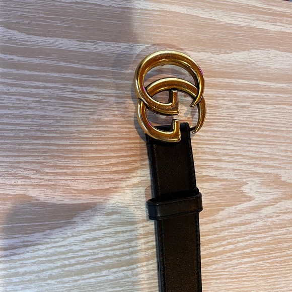 Gucci Leather Belt with Double G Buckle - Picture 6 of 6